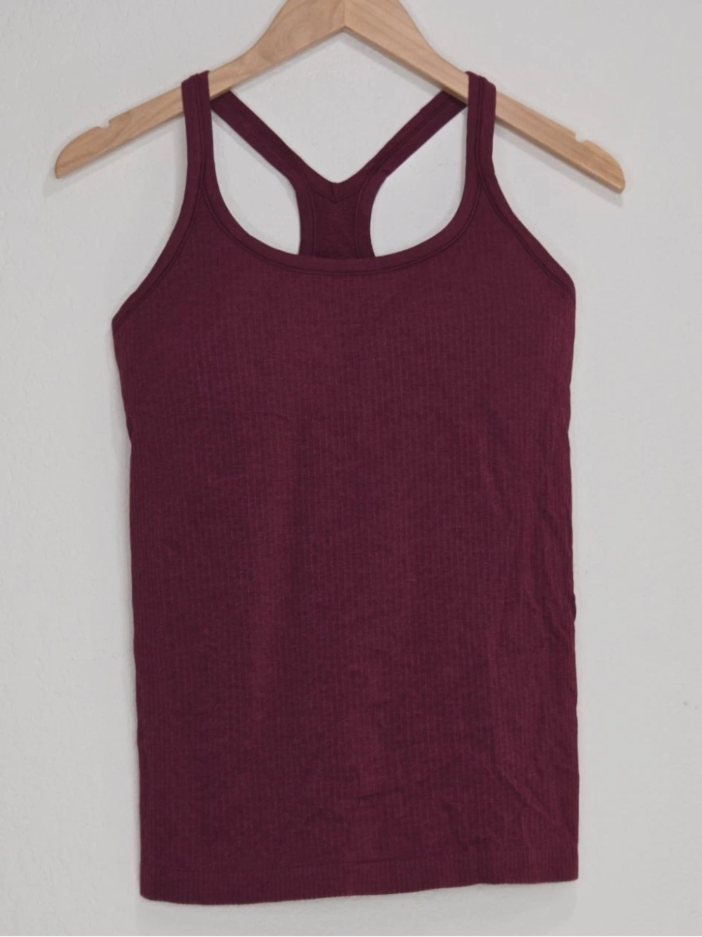 Lululemon Ebb To Street Tank Deep Luxe B/C Cup Size 8 Womens